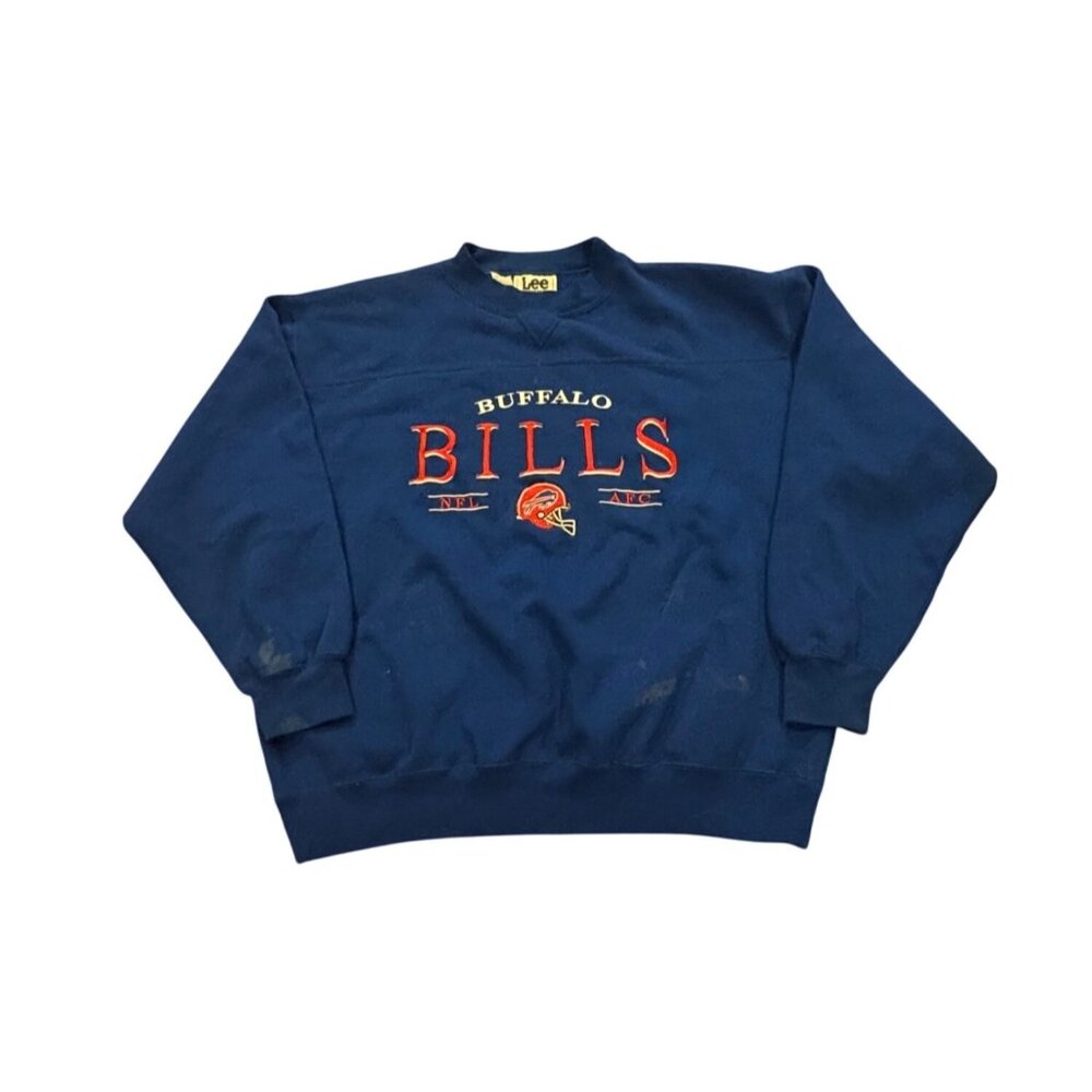 Vintage 90s Lee Sport Buffalo Bills NFL Crewneck Sweatshirt Men's Large